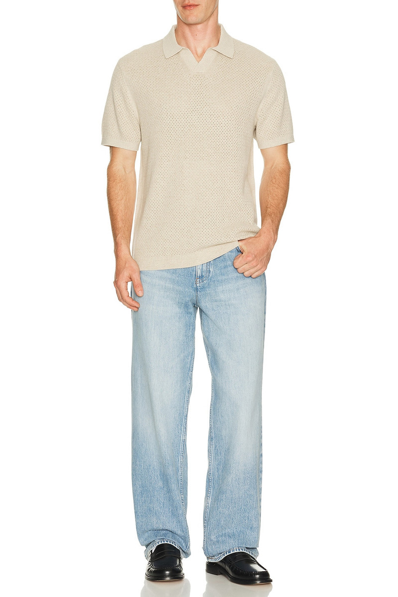 Reigning Champ Cotton Linen Victor Polo outlook