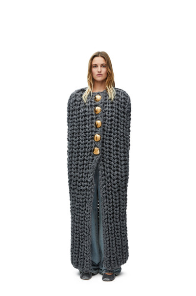 Loewe Long cape in wool outlook