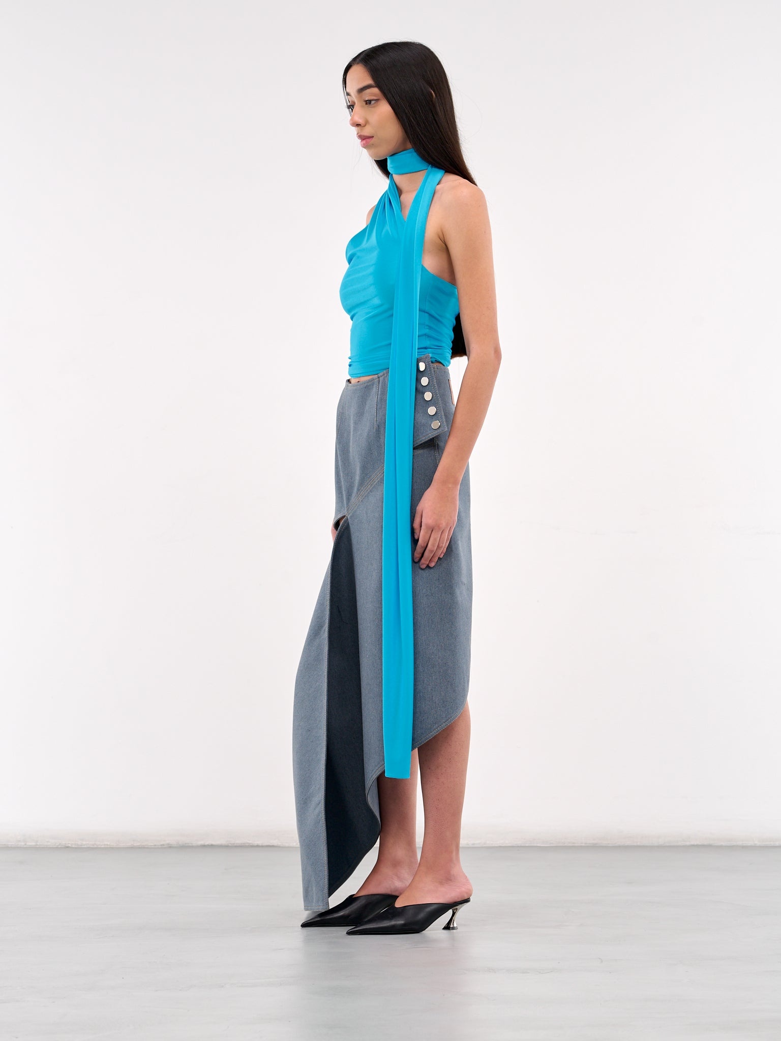 Draped Scarf Top - 2