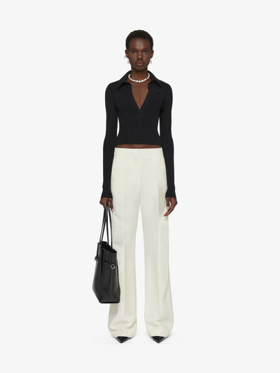 Givenchy FLARE TAILORED PANTS IN WOOL AND MOHAIR outlook