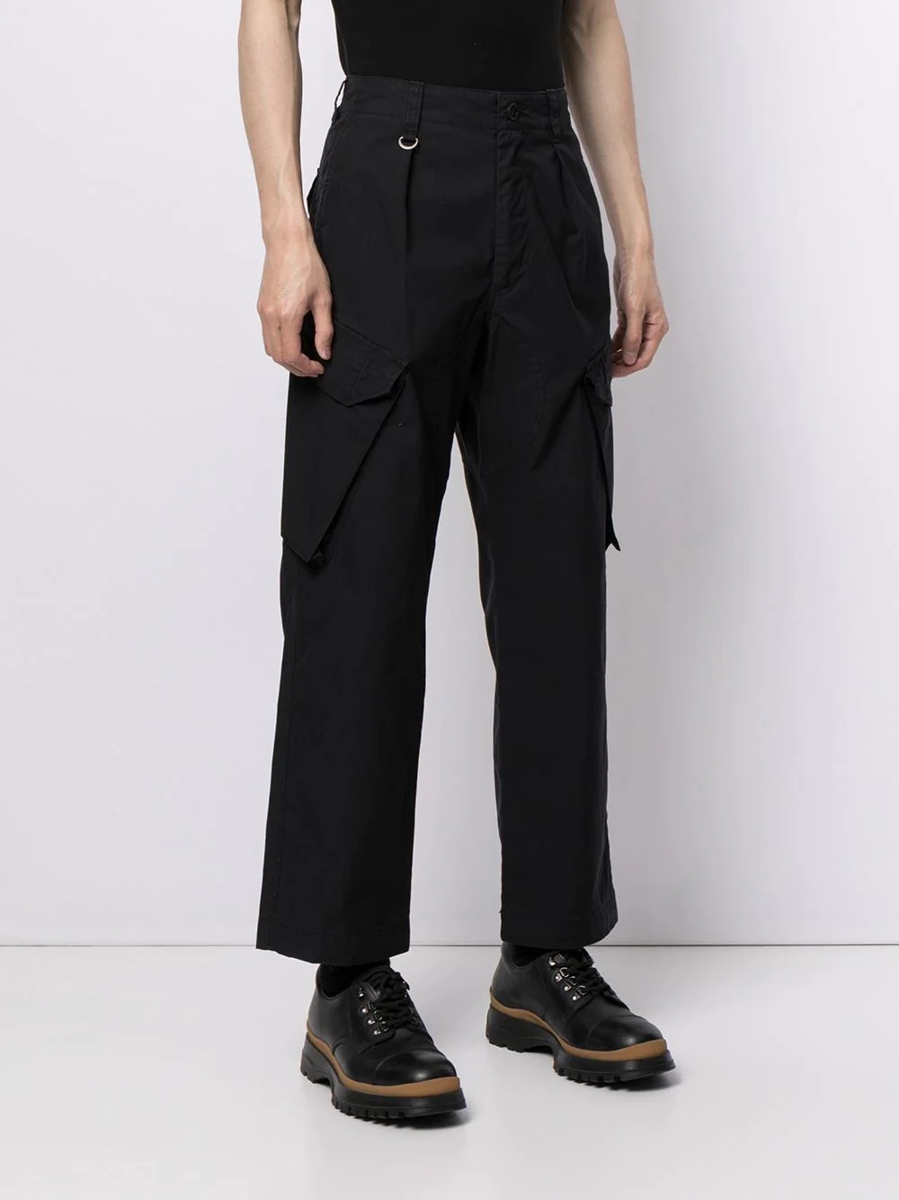 cropped cargo trousers - 3