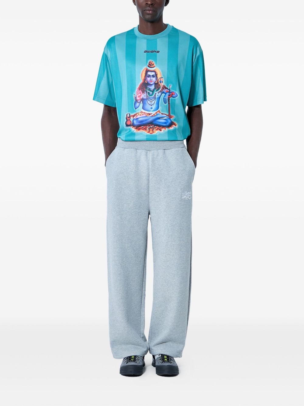 drawstring logo track pants - 2