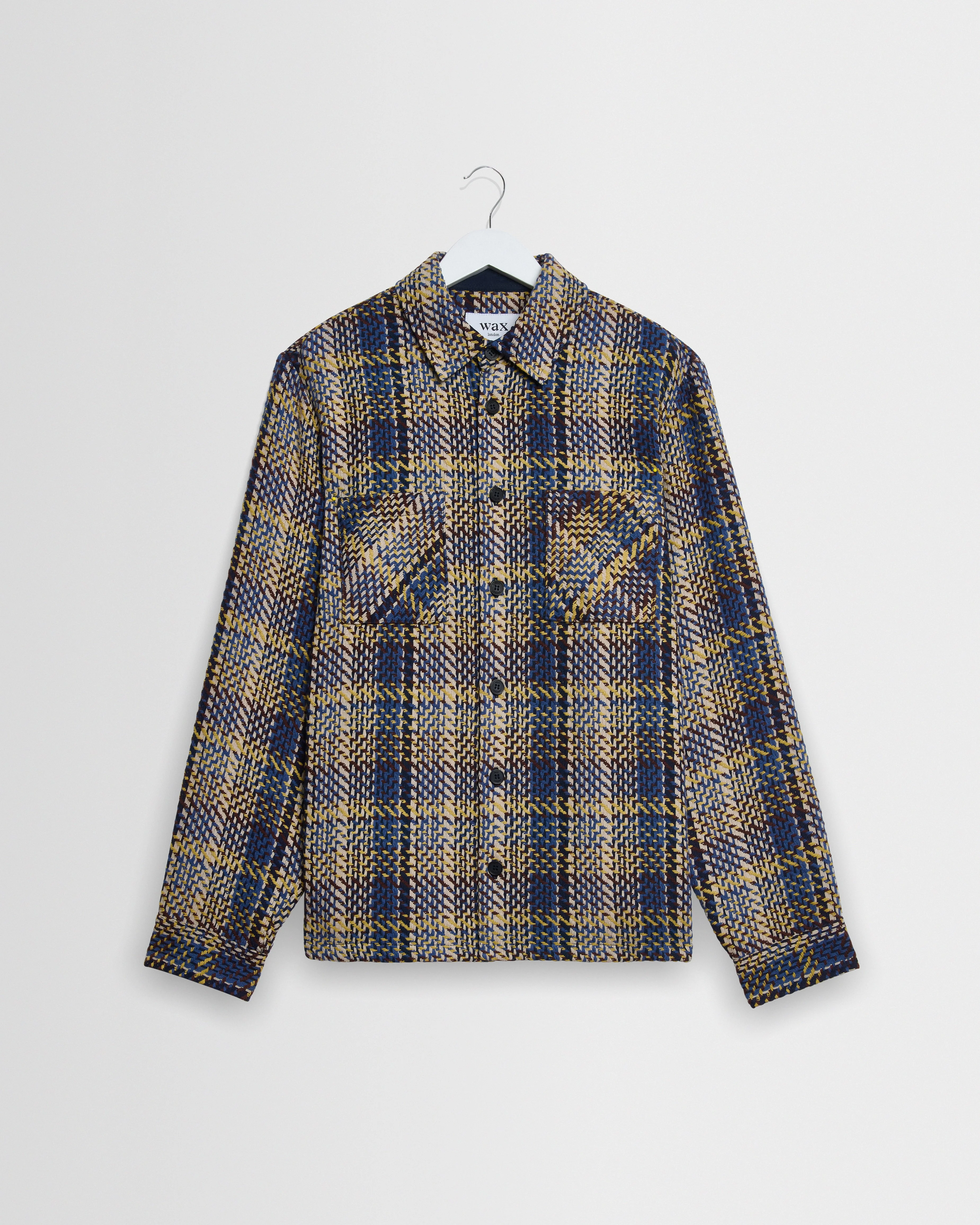 Whiting - Blue And Multicolour Grain Check Overshirt - 1