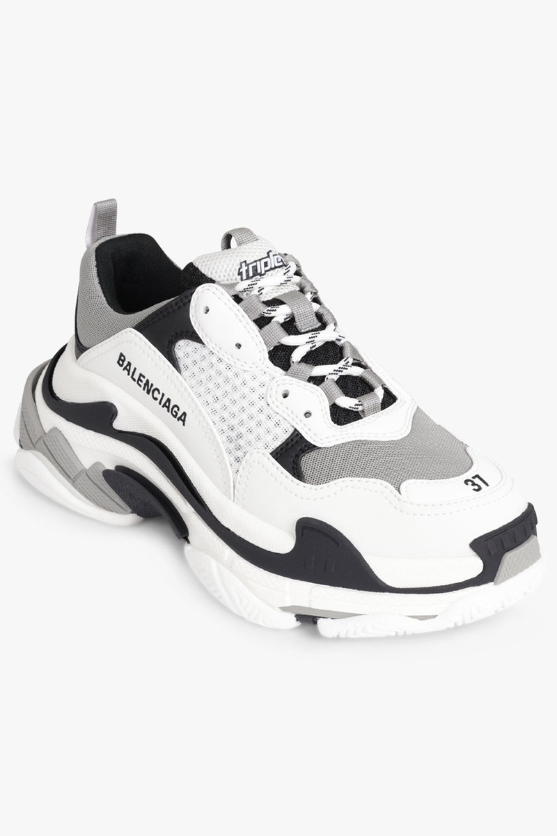 TRIPLE S LOGOTYPE SNEAKER | BLACK/GREY/WHITE 1