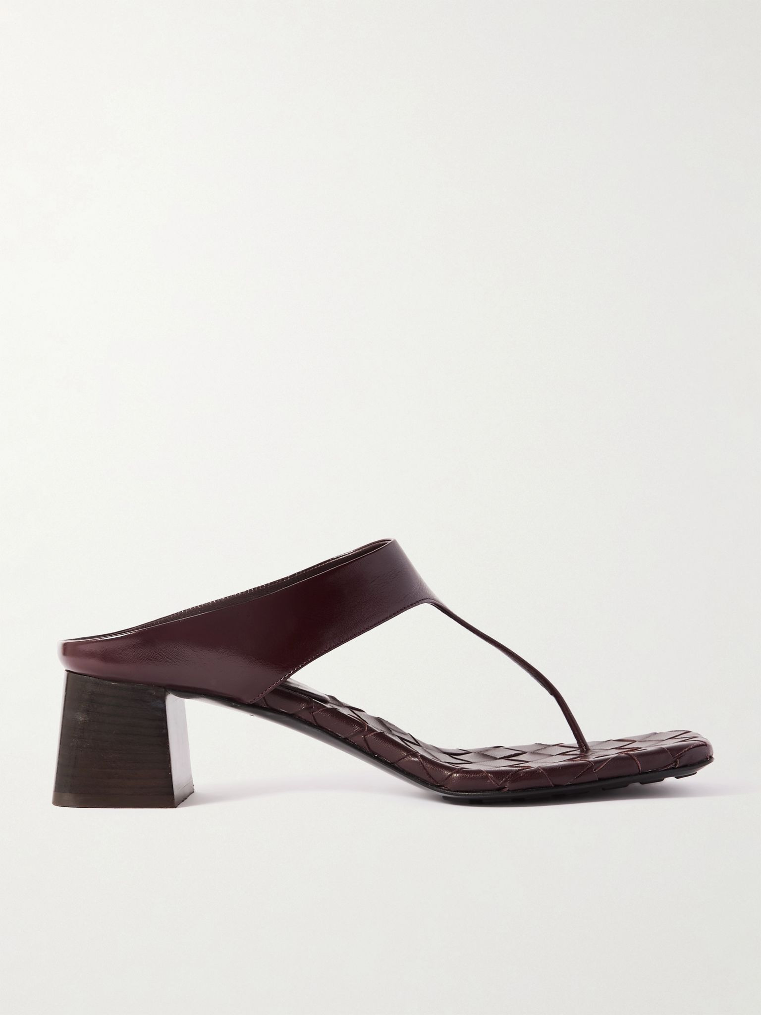 Intrecciato leather sandals Brown - 1