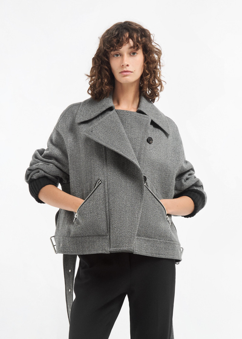 CO Oversized Engineered Bomber in Wool outlook