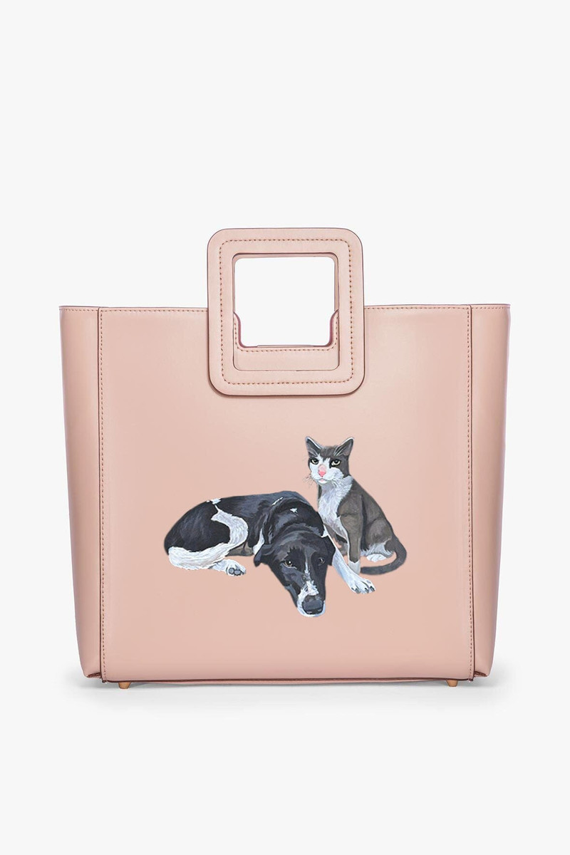 STAUD STAUD CUSTOM SHIRLEY LEATHER BAG | BLUSH outlook