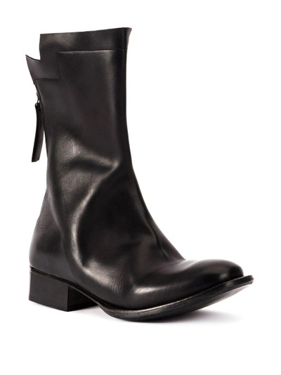 Yohji Yamamoto mid-calf boots outlook