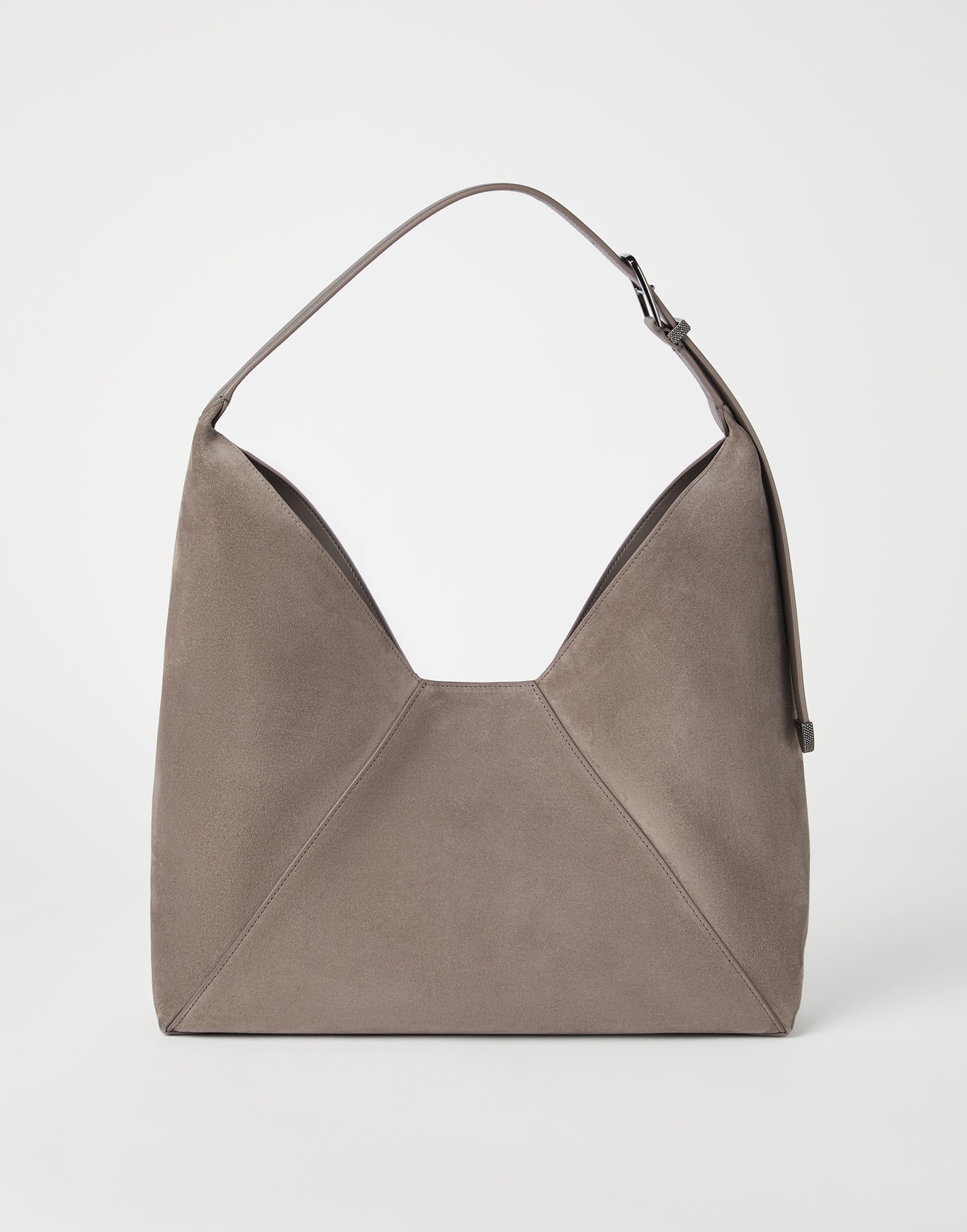 BC Duo hobo bag in sueded calfskin - 2