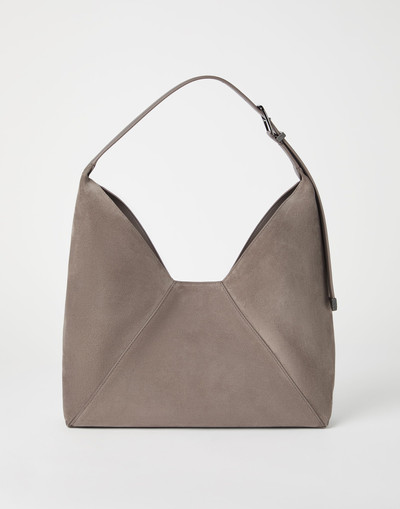 Brunello Cucinelli Sueded calfskin hobo bag outlook