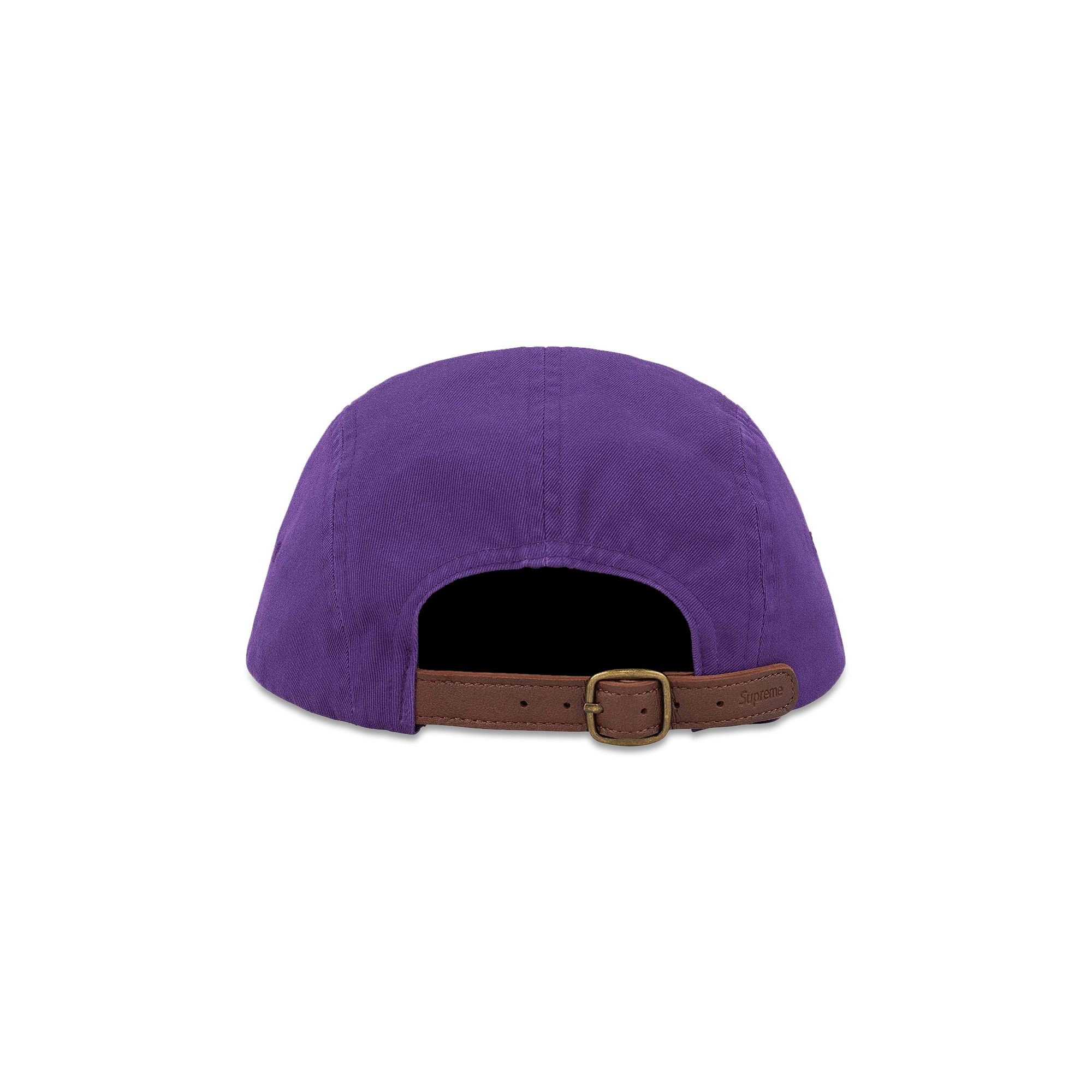 Supreme Washed Chino Twill Camp Cap 'Purple' - 2