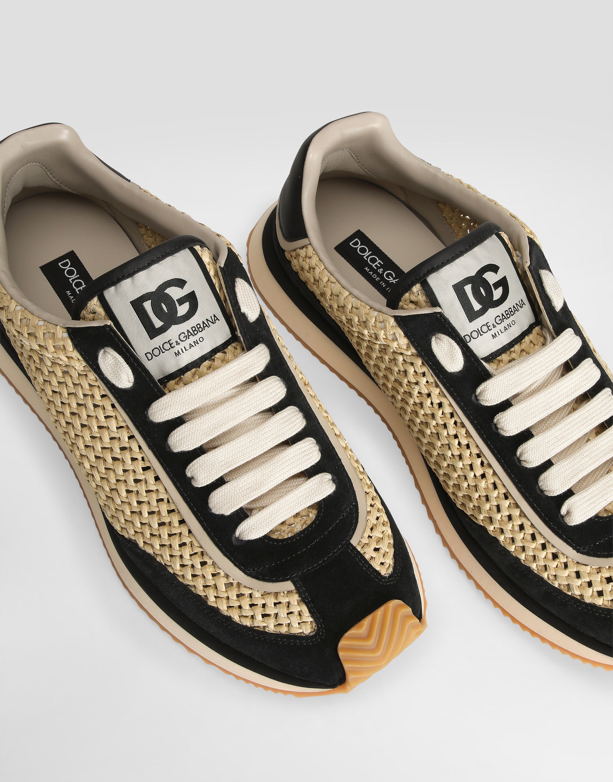 Mixed-material DG Cushion sneakers - 5