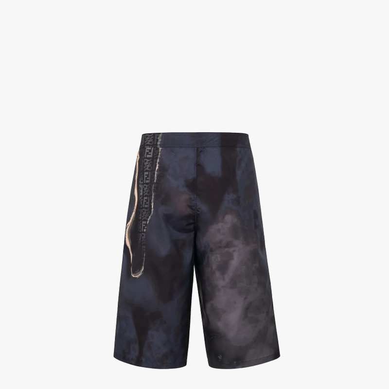 FENDI Black nylon Bermudas outlook