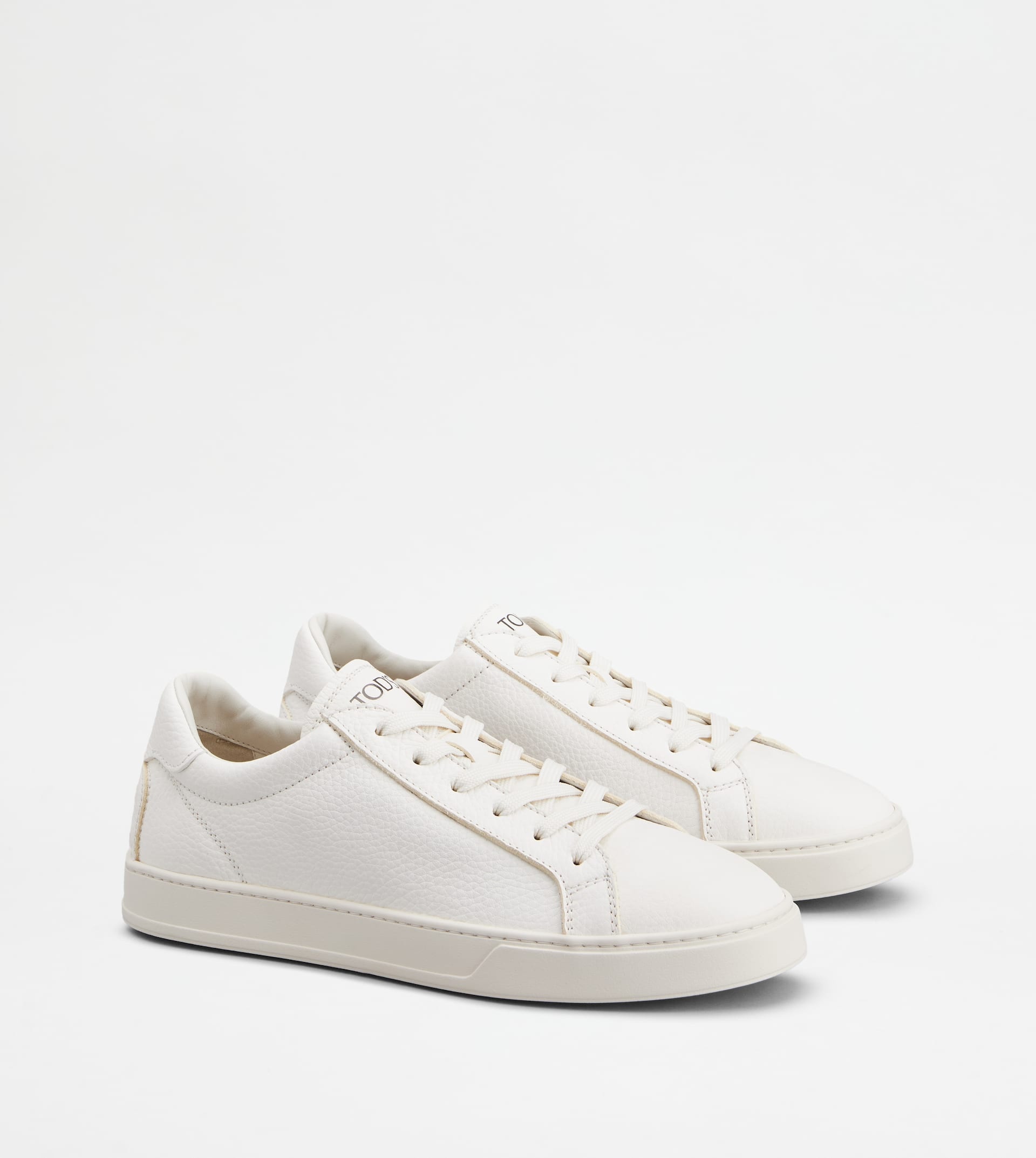 SNEAKERS IN LEATHER - WHITE - 2
