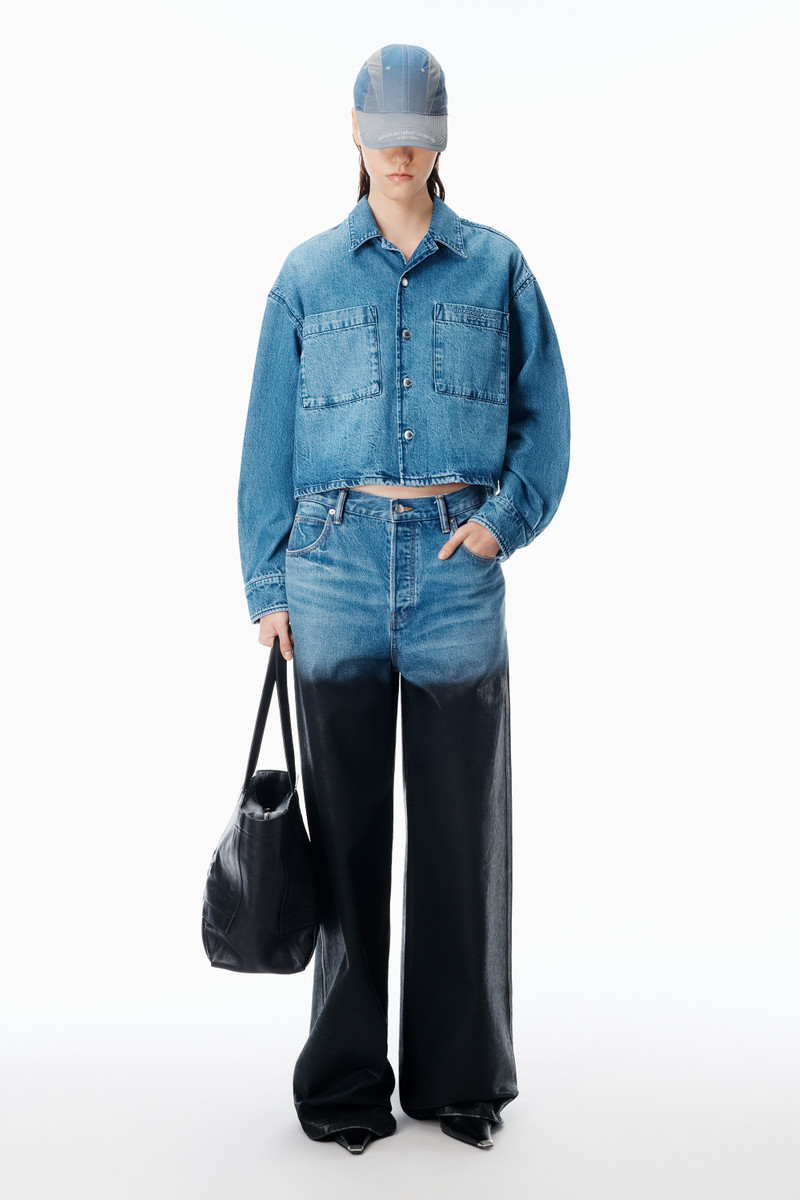 Alexander Wang Cropped Long Sleeve Shirt outlook