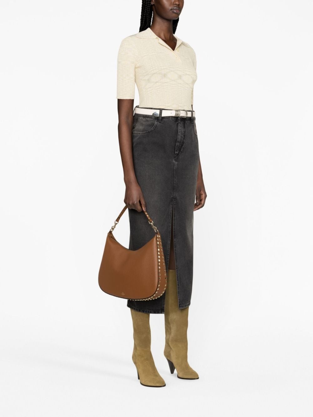 Rockstud leather shoulder bag - 2