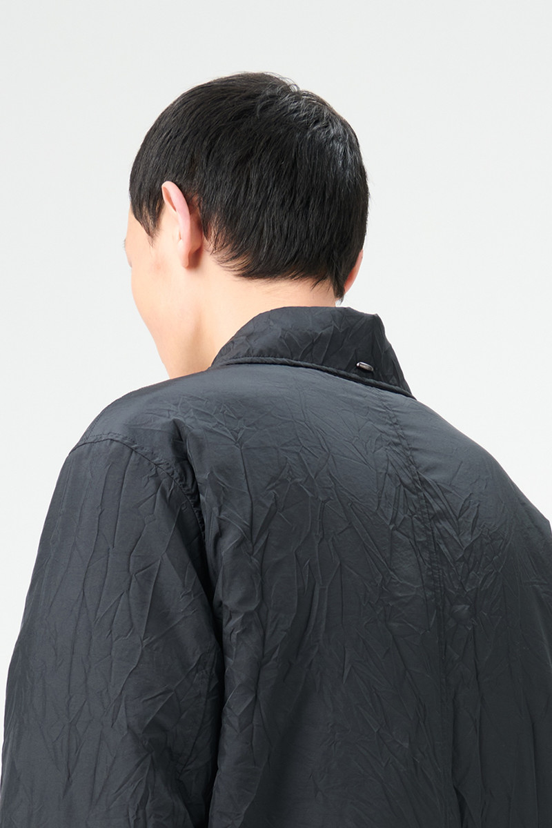 Blithe Coat Shining Black Crinkle Solaro 6