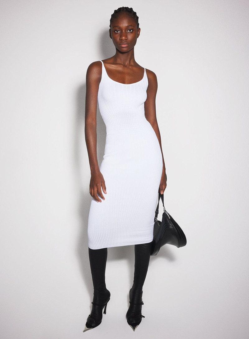 white sculpting knit dress 1