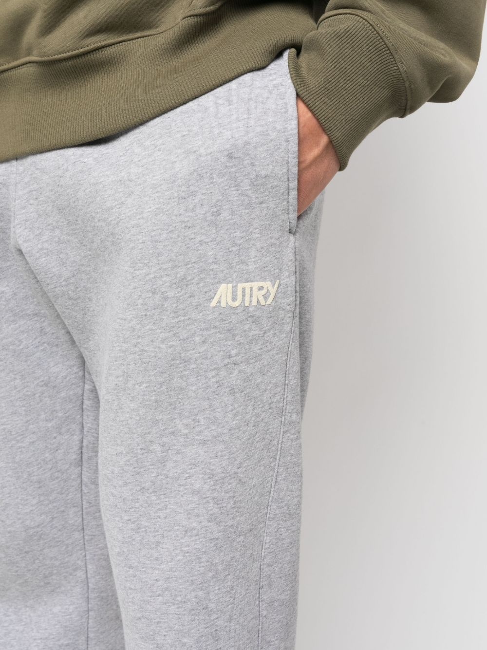 logo-print cotton track pants - 5