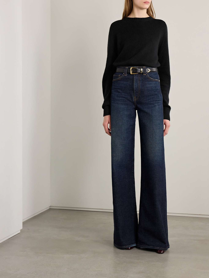 KHAITE Nera cashmere sweater Black outlook