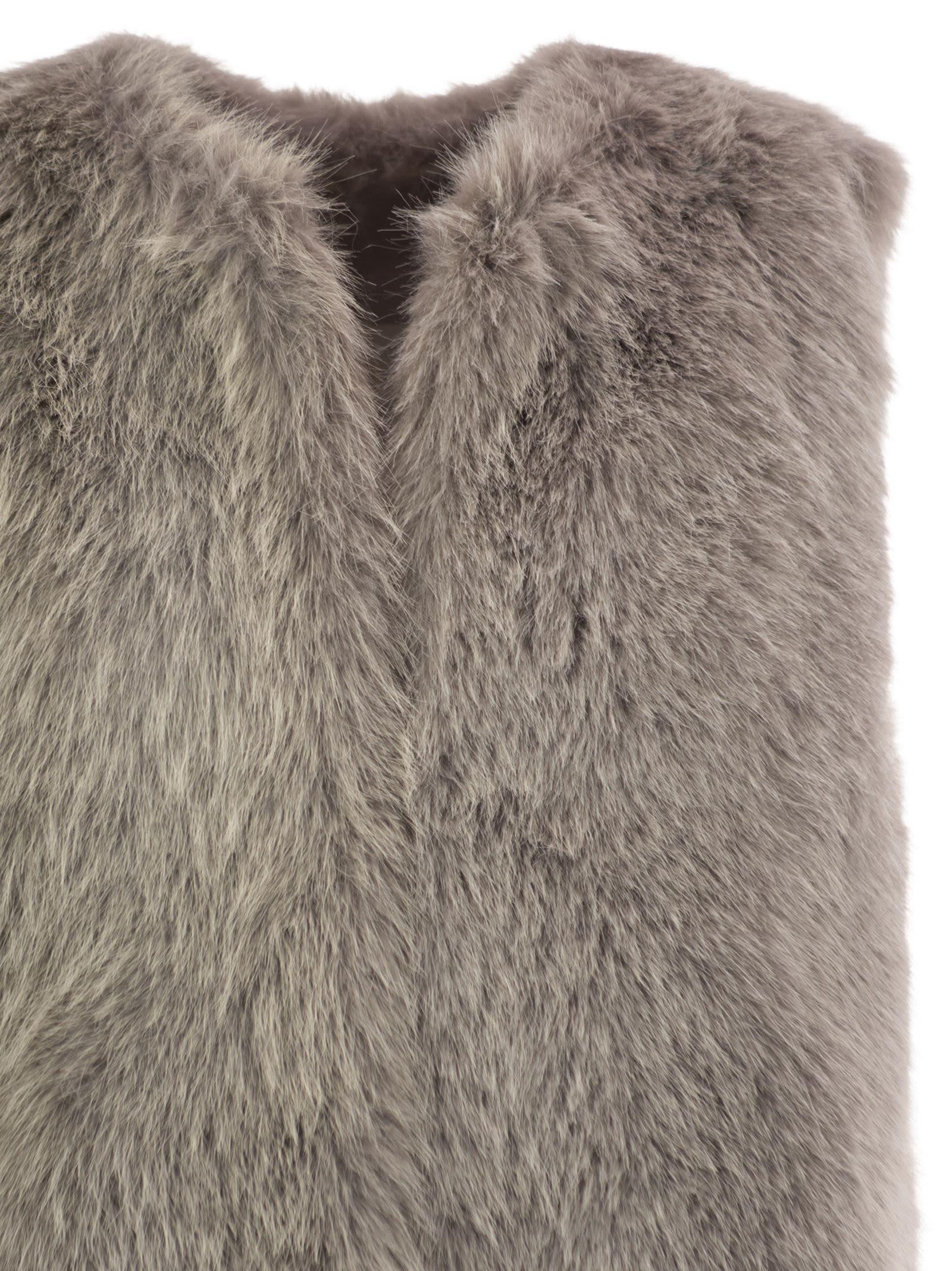 Herno Women Cruelty-Free Fur Sleeve Coat - 4