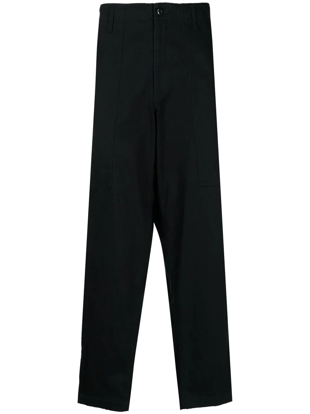 panelled cotton trousers - 1