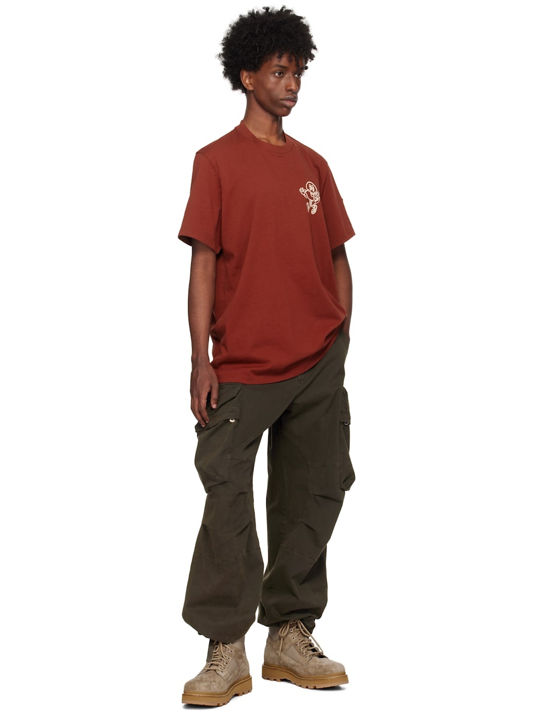 Red Printed-Logo T-shirt - 5