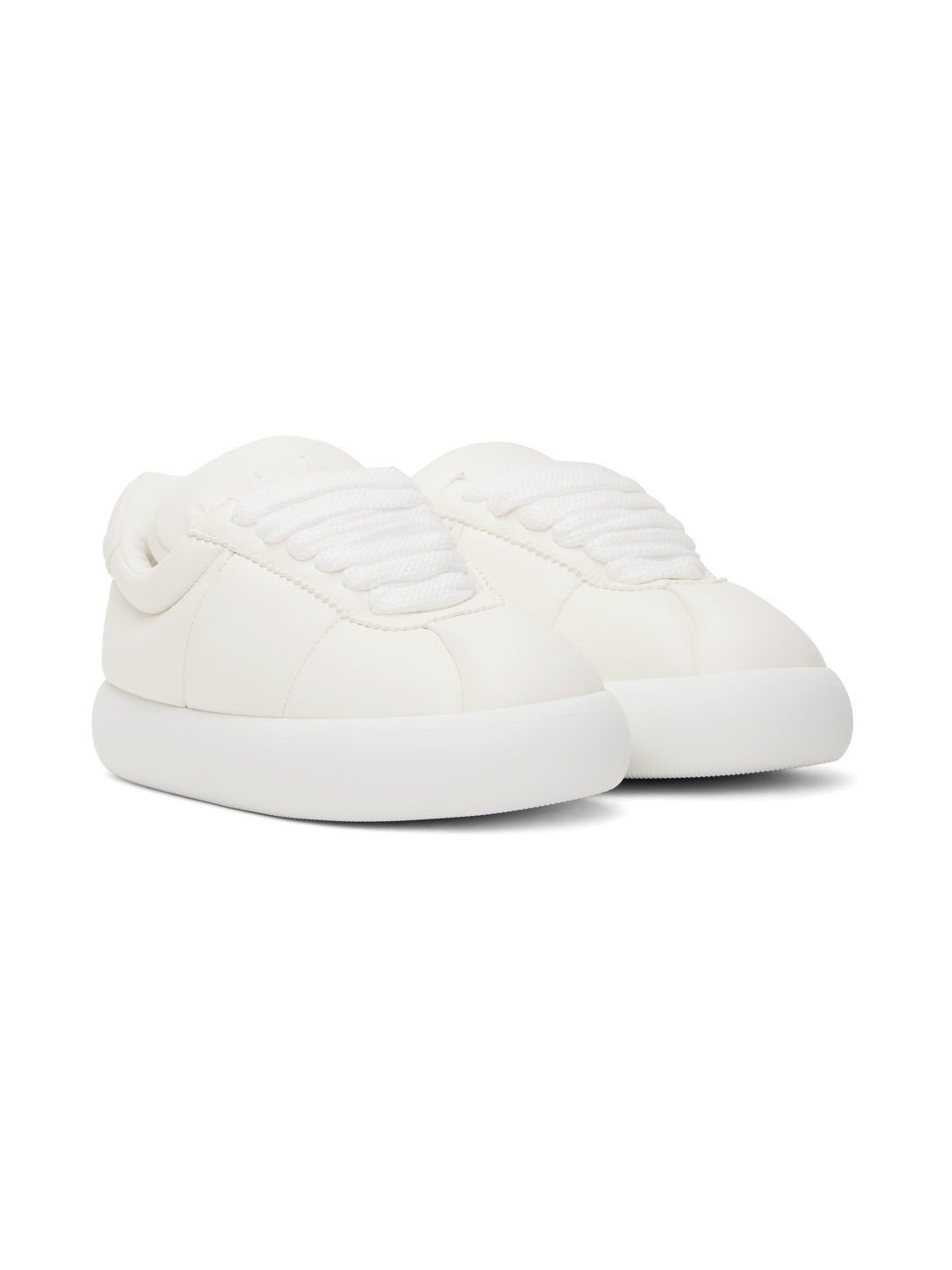 White Leather Bigfoot 2.0 Sneakers - 4