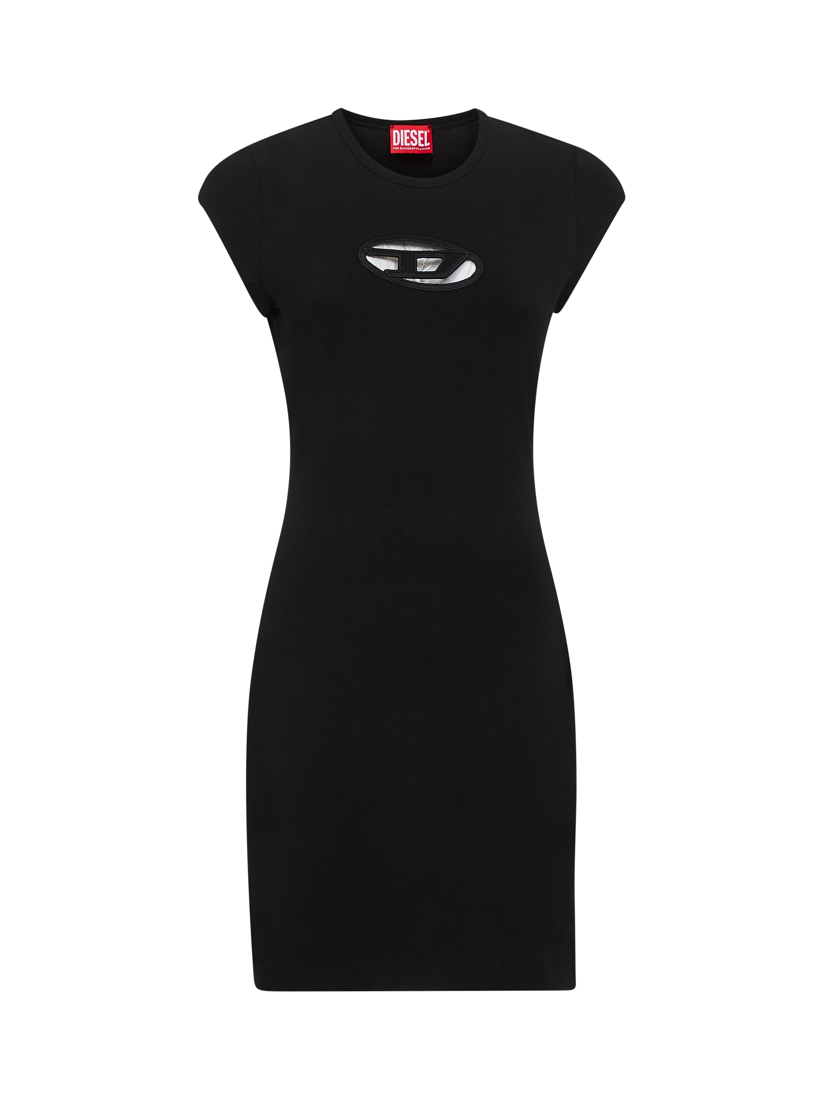 Diesel Women Black Stretch Cotton D-Angiel Mini Dress - 1