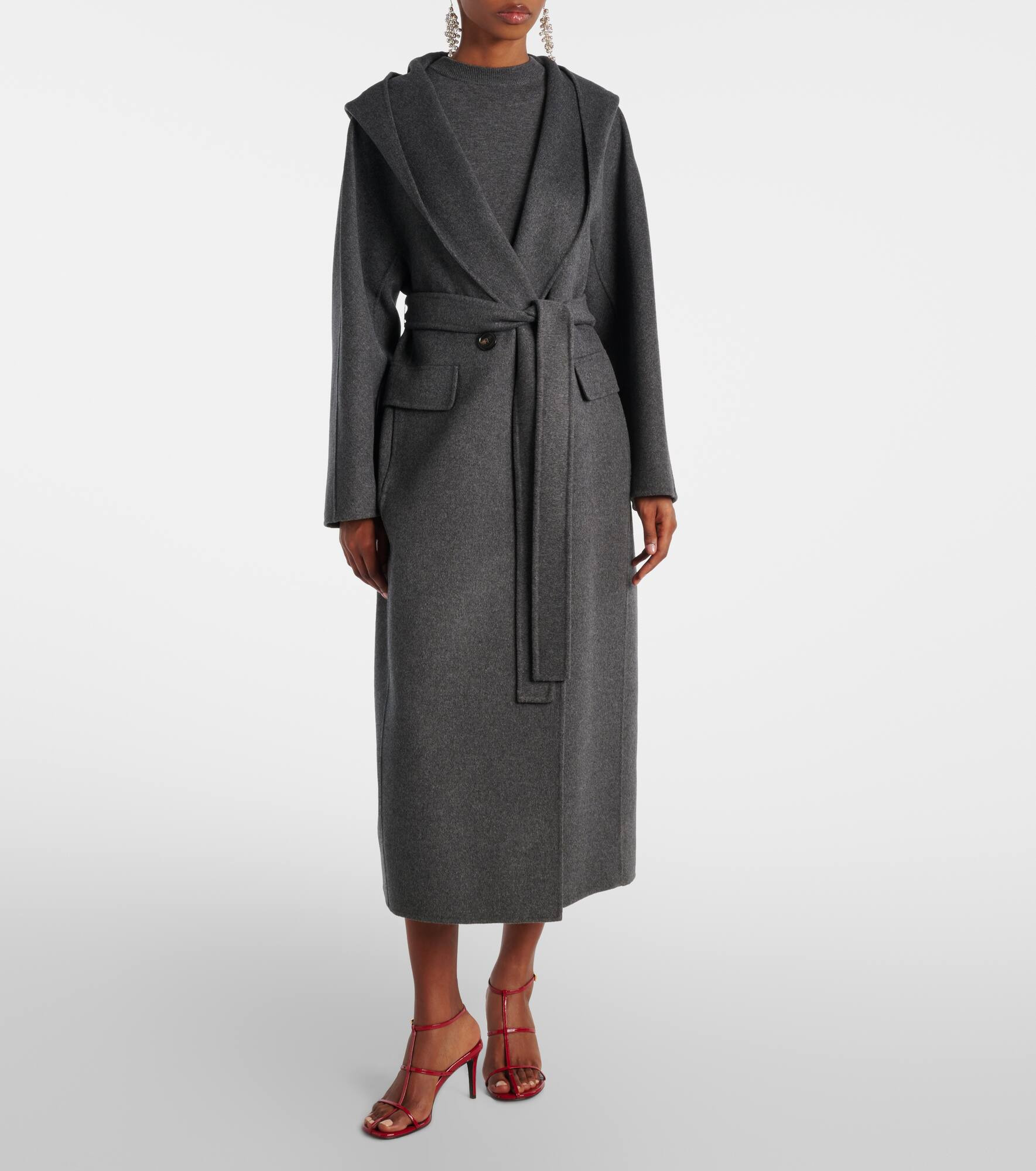 Cassia wool wrap coat - 8