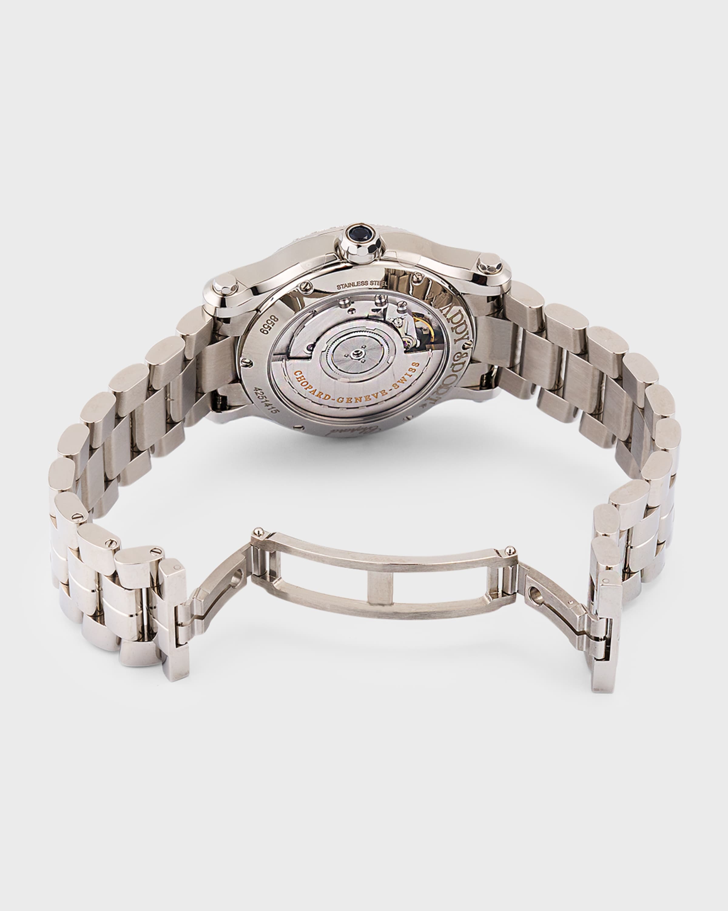 Happy Sport 36mm Stainless Steel Diamond Watch - 4