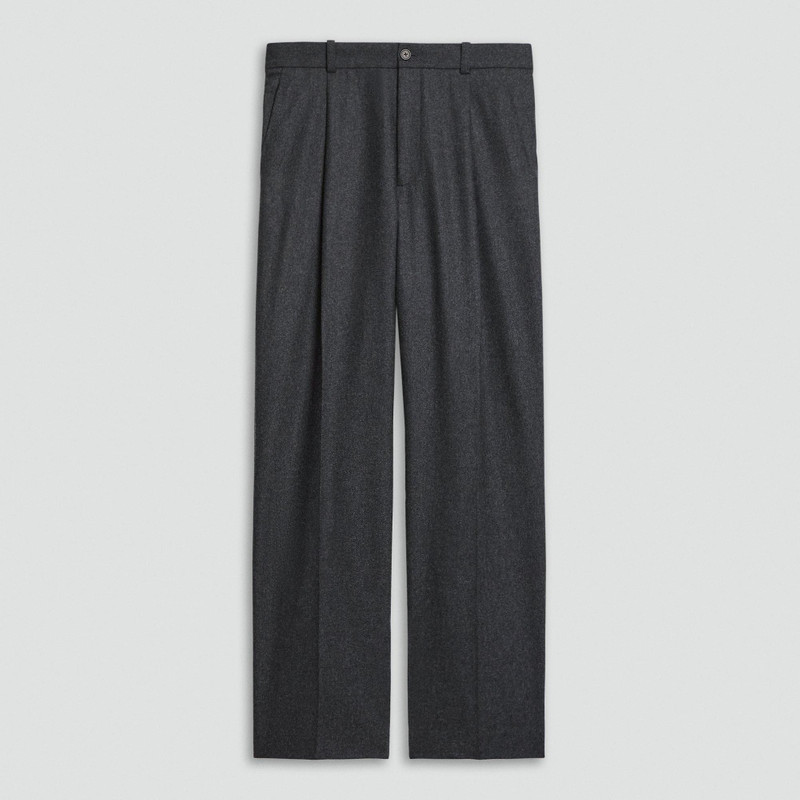 Relaxed Pleat Pant in Cashmere-Blend Flannel 1