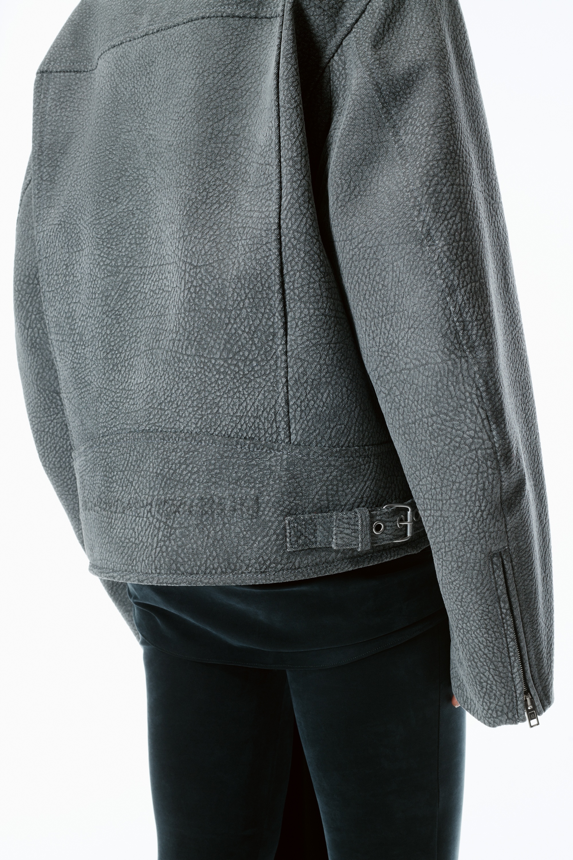 Oversized Boxy Moto Jacket - 5
