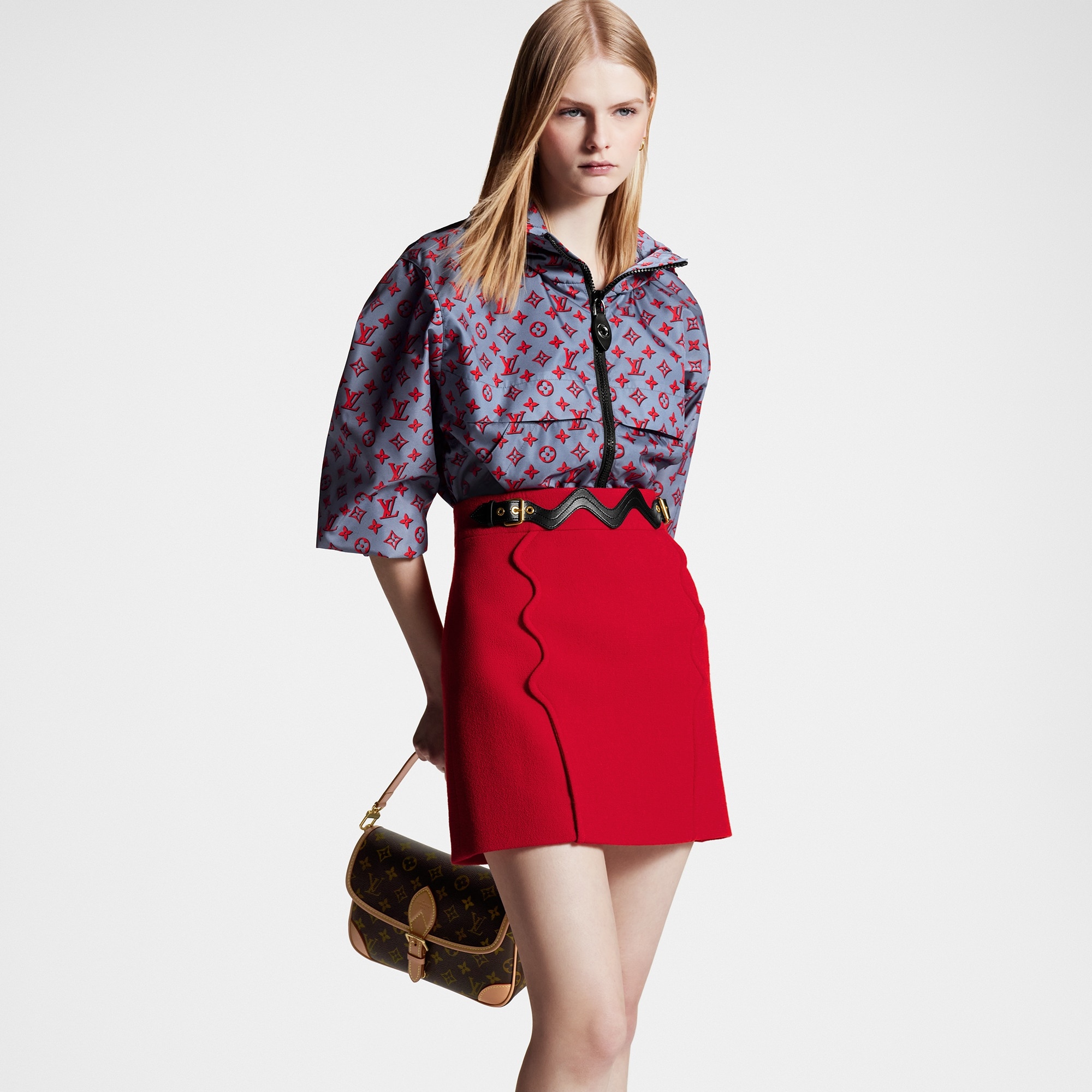 Scallop Detail A-Line Mini Skirt - 5