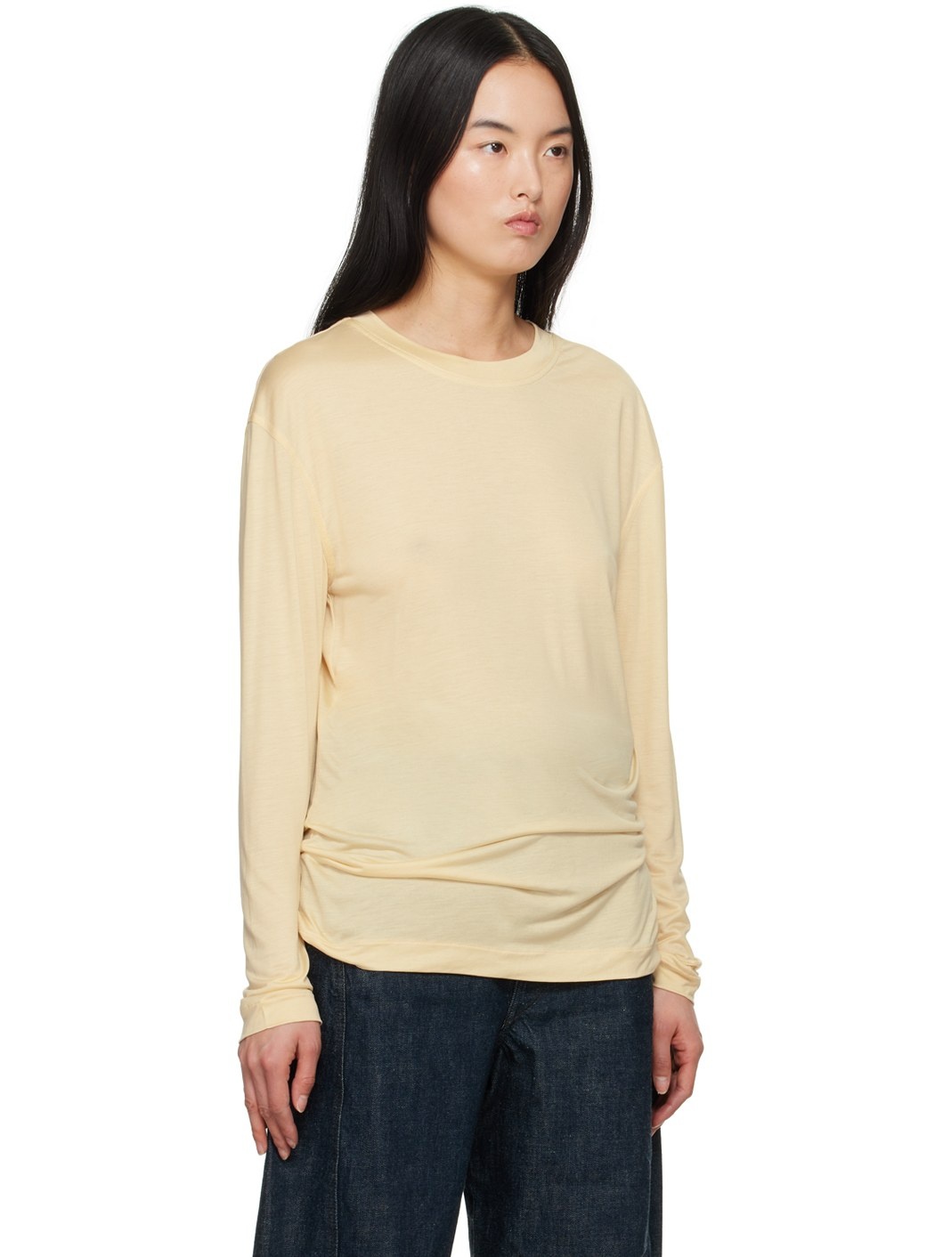 Yellow Soft Long Sleeve T-Shirt - 4