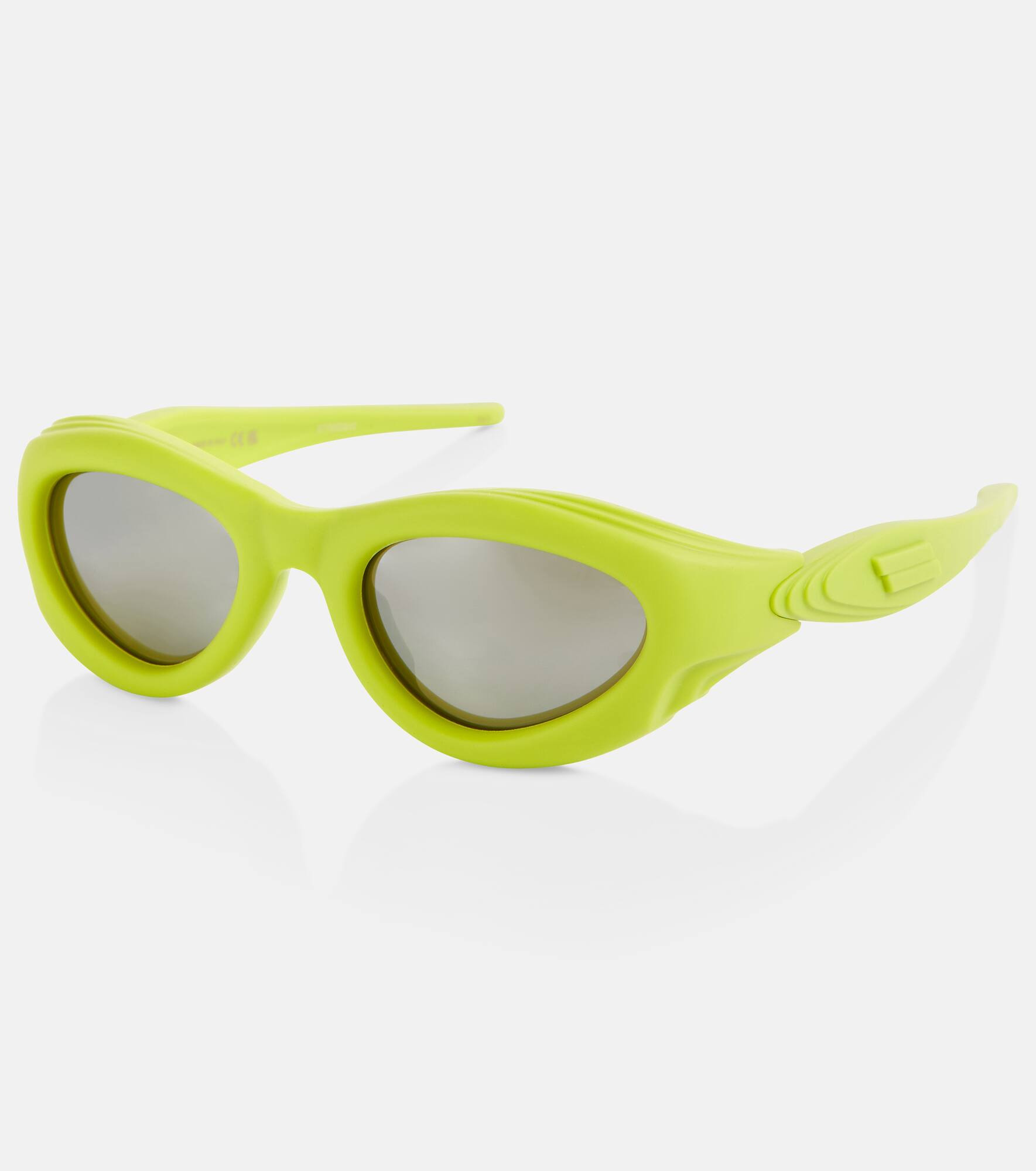 Oval acetate sunglasses - 4