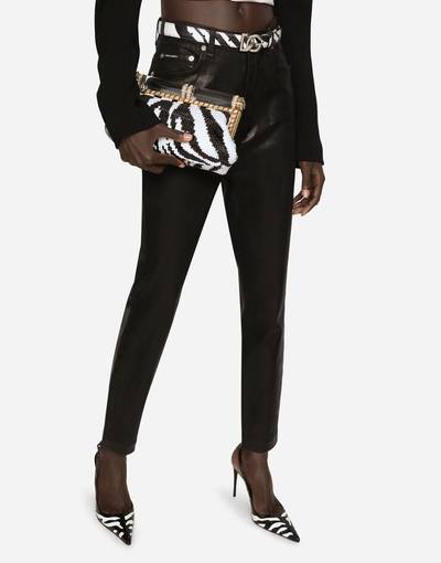 Dolce & Gabbana Sequined zebra-design bag outlook