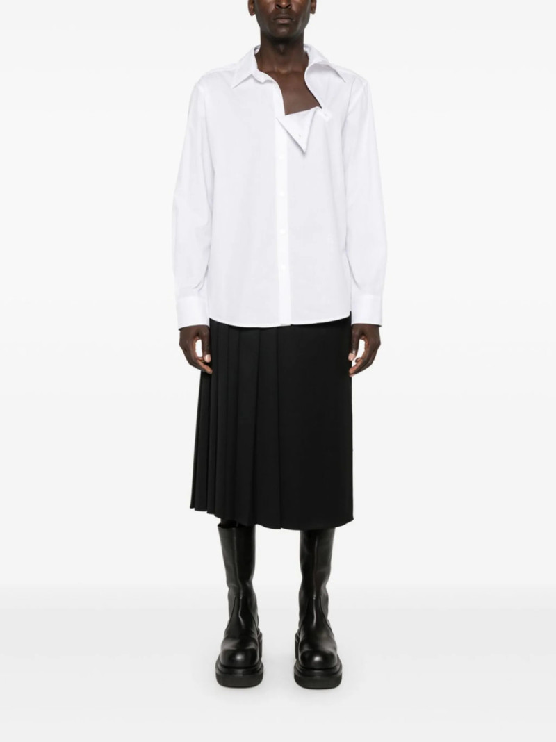 MM6 Maison Margiela zip-detail poplin shirt outlook