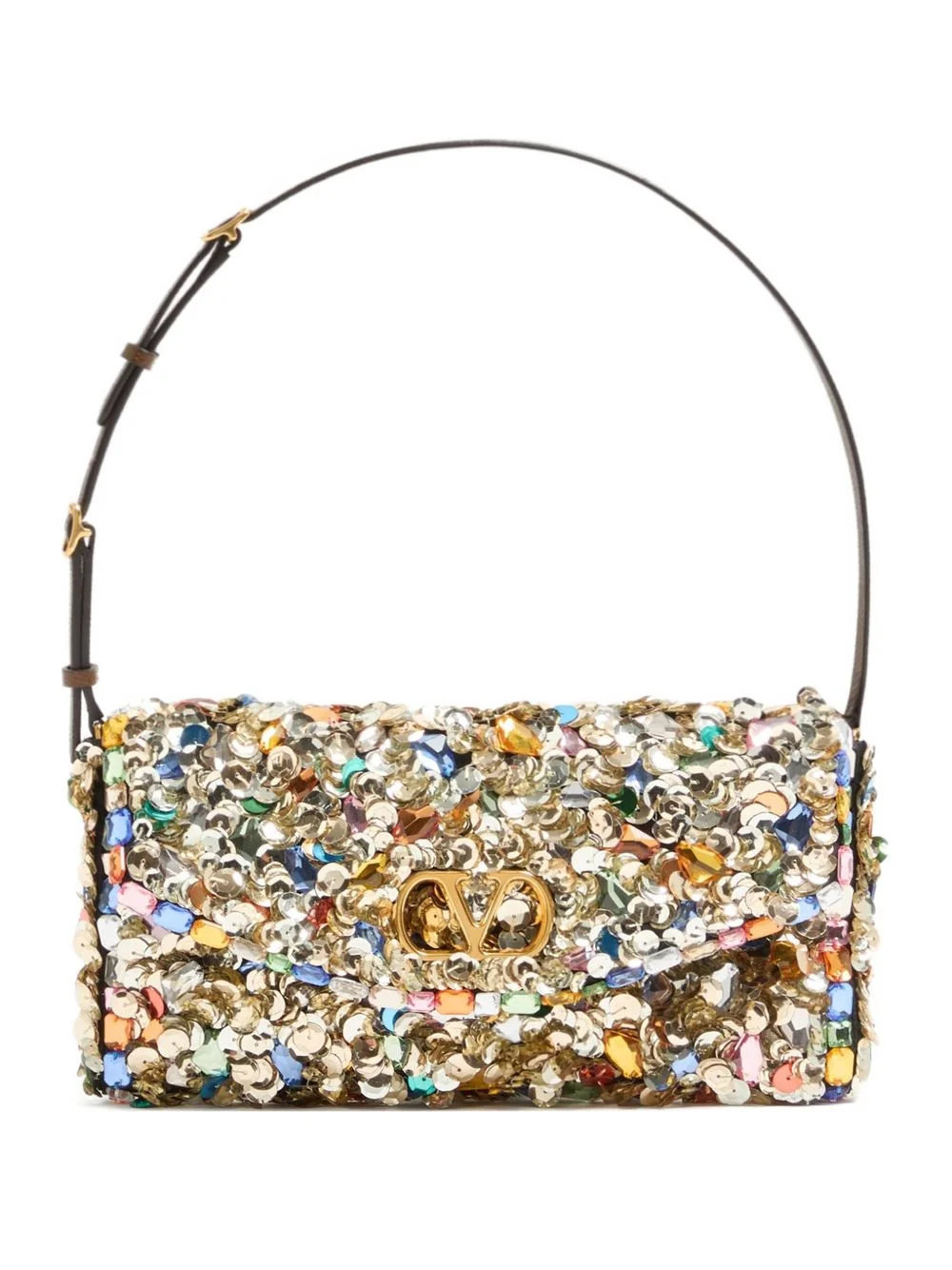 DeVain sequin shoulder bag - 1