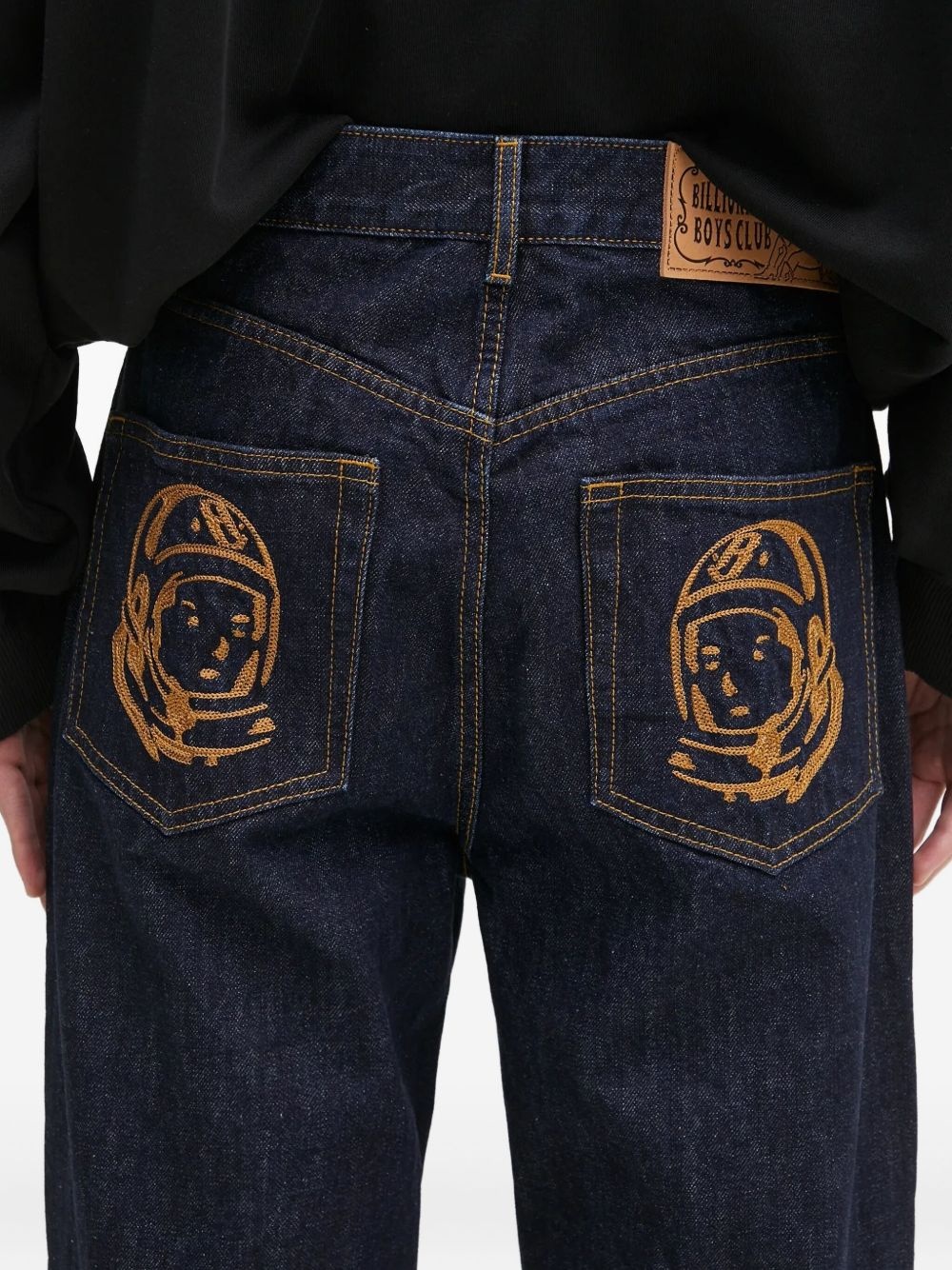 Astro embroidered-pockets jeans - 4