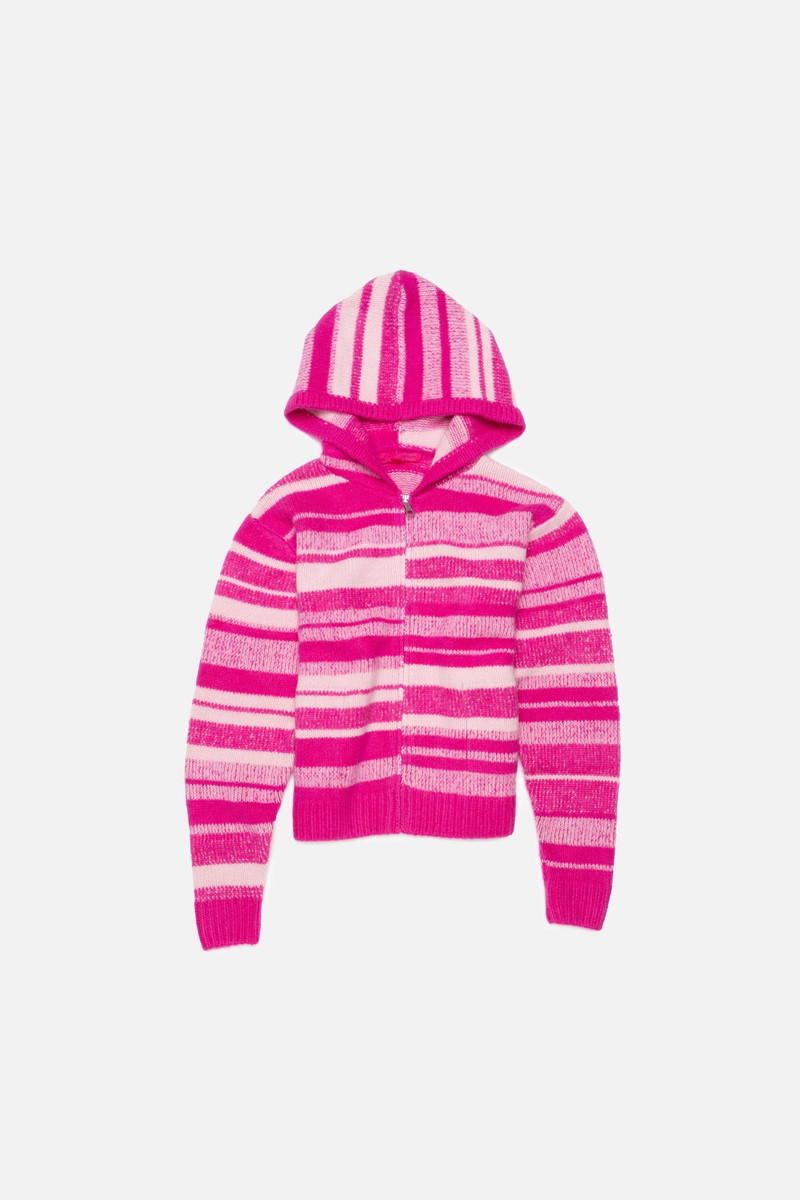 STRIPE SUPER SOFT WOMEN'S ZIP HOODIE 1