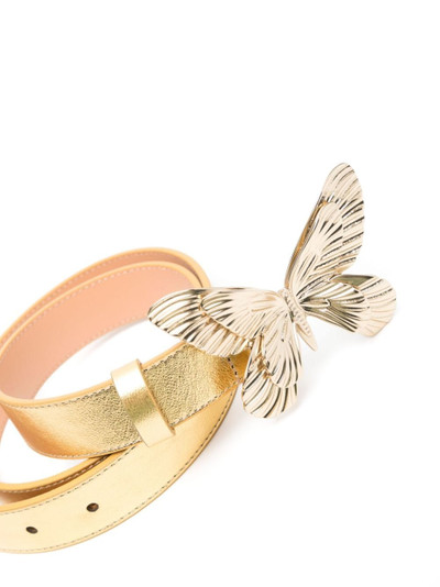 Blumarine butterfly-motif leather belt outlook