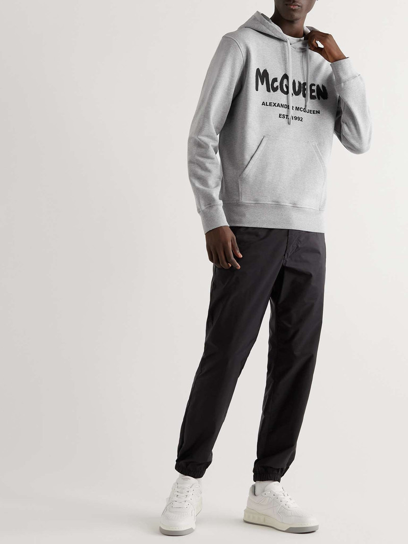 Alexander McQueen Logo-Print Cotton-Jersey Hoodie outlook