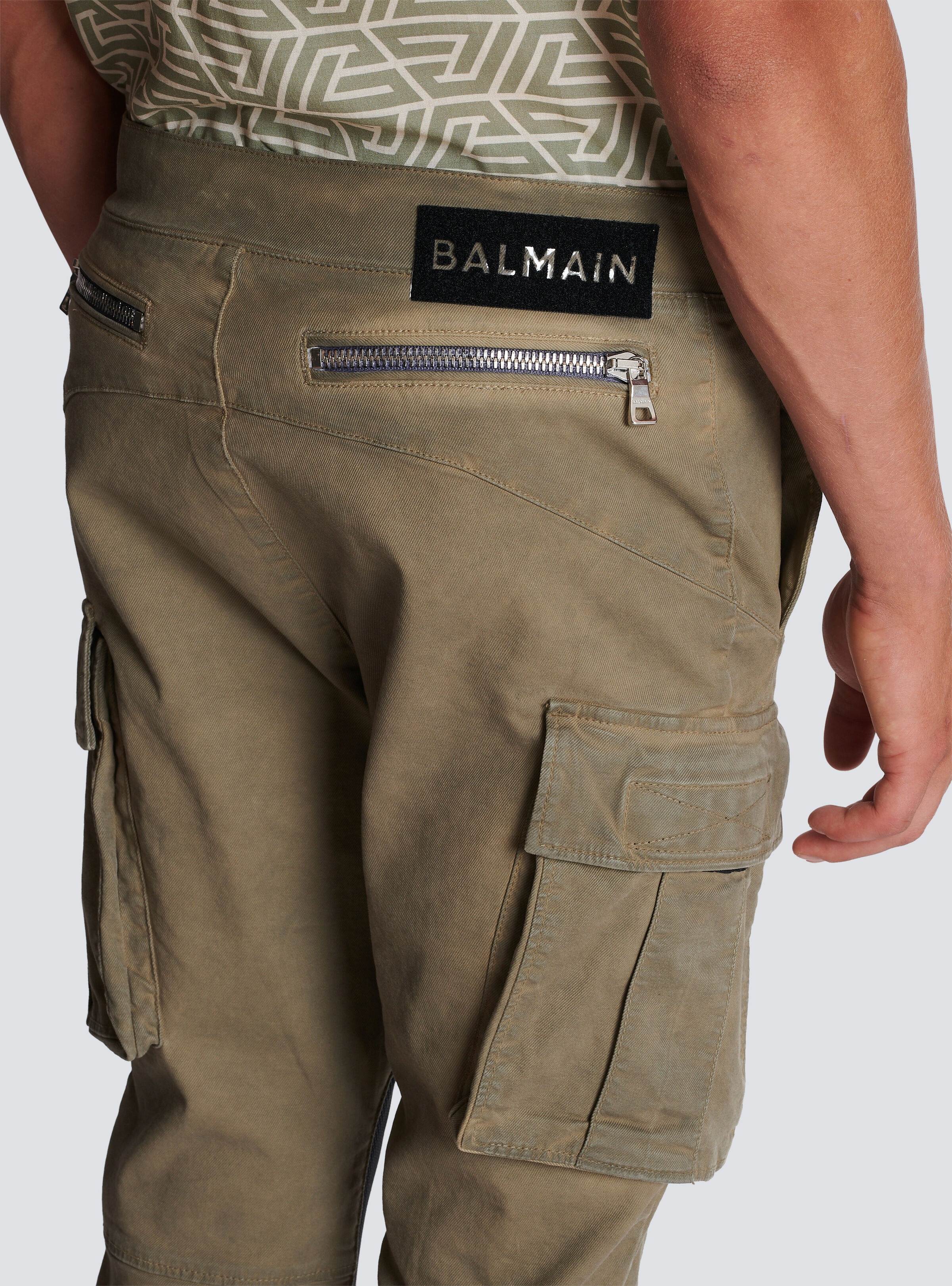 Cotton cargo trousers with inserts - 8