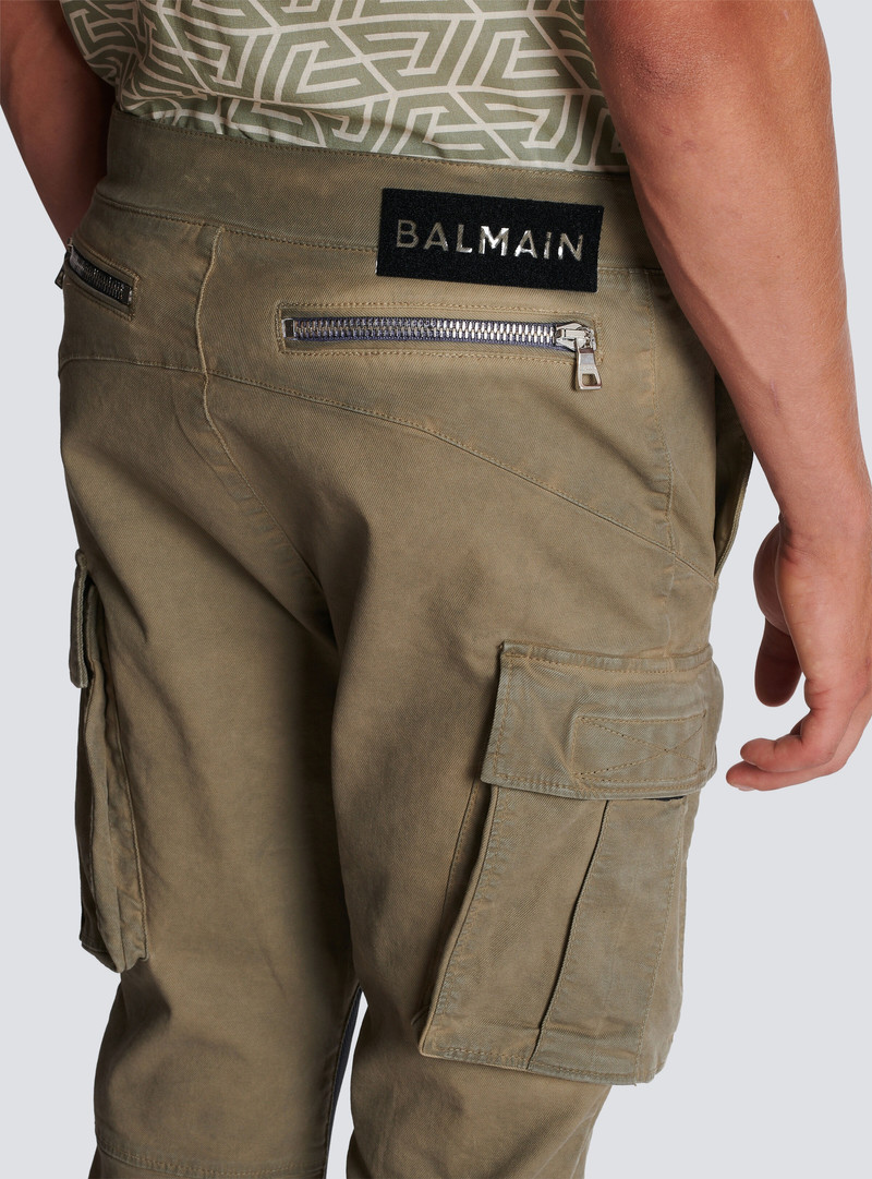 Cotton cargo trousers with inserts 8