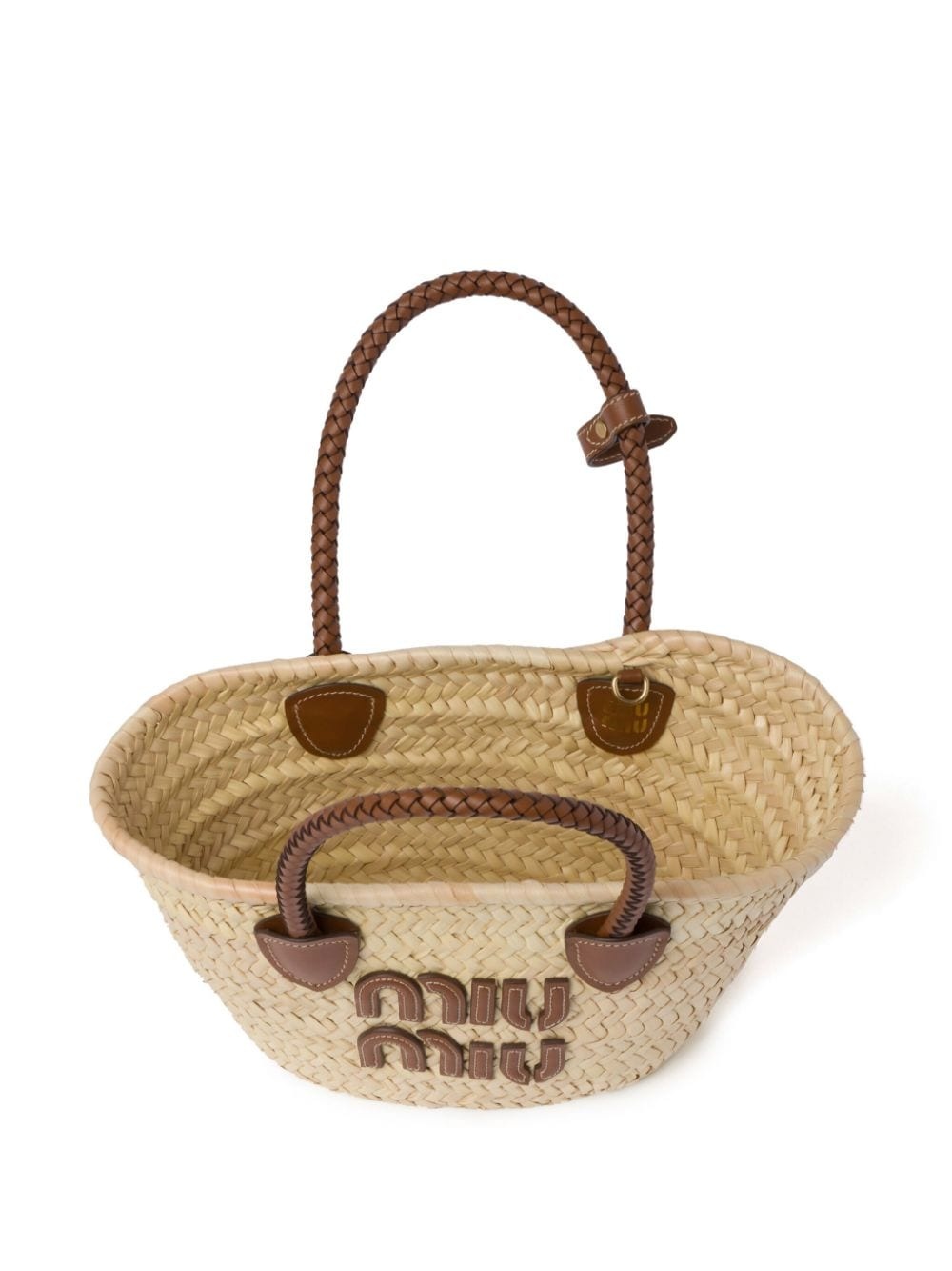 woven straw tote bag - 6