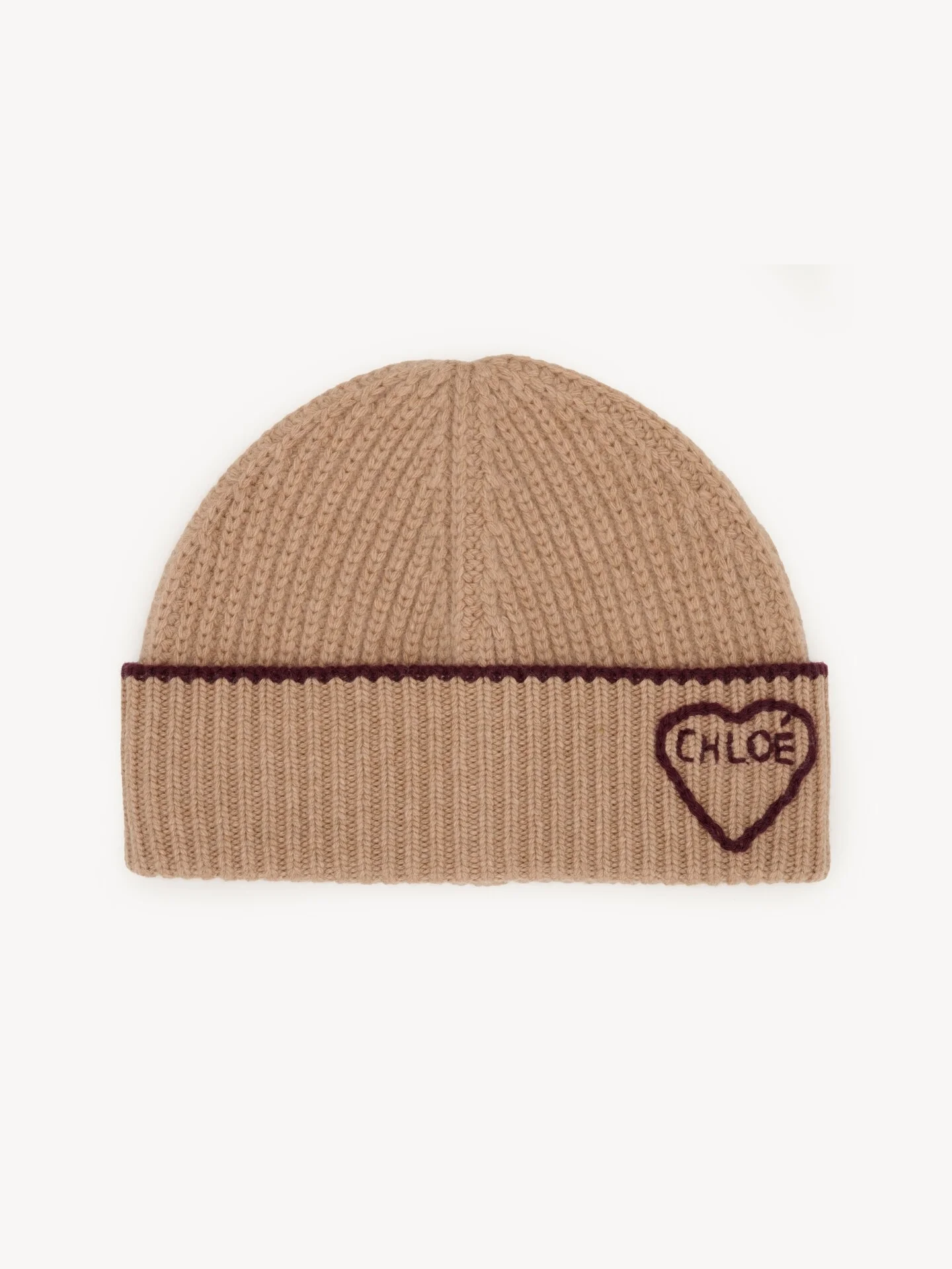 THE CHLOÉ ENCOEUR BEANIE IN WOOL & CASHMERE - 1