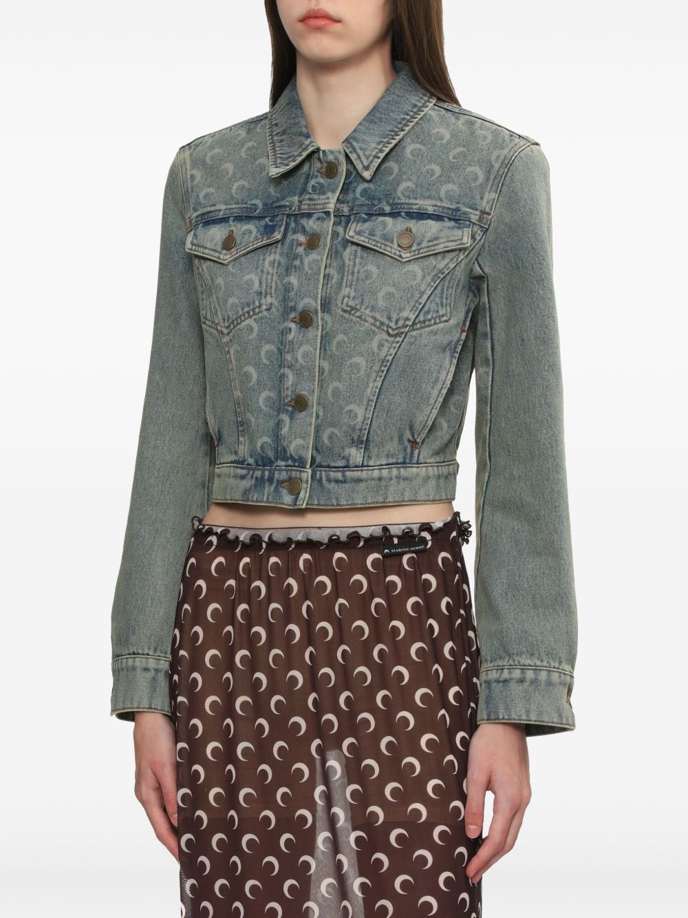 Moon Laser cropped jacket - 3