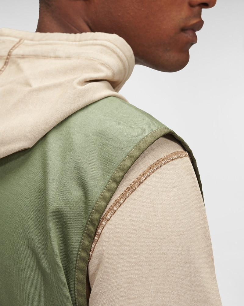 Heavy Jersey Mixed Zipped Vest 6