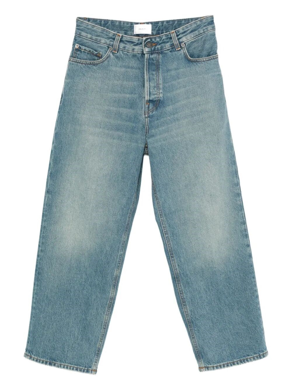 Introducing the 'Betty Lagoon Wash', a pair of jeans from the renowned brand Haikure. Crafted from h - 1